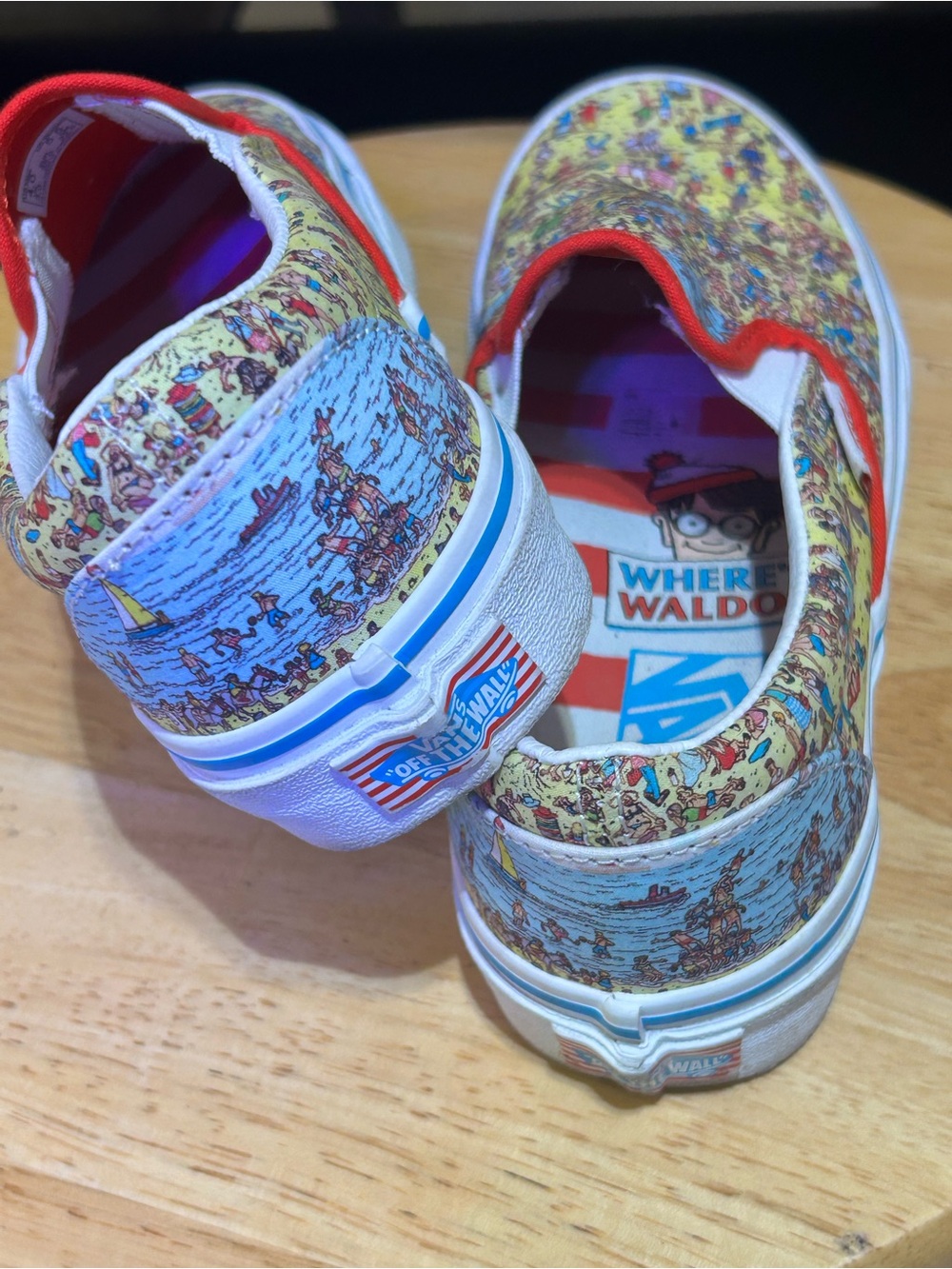 Vans x Where’s Waldo Beach Classic Slip On Sneakers Women’s 5.5 / Men’s 4 - Picture 3 of 5